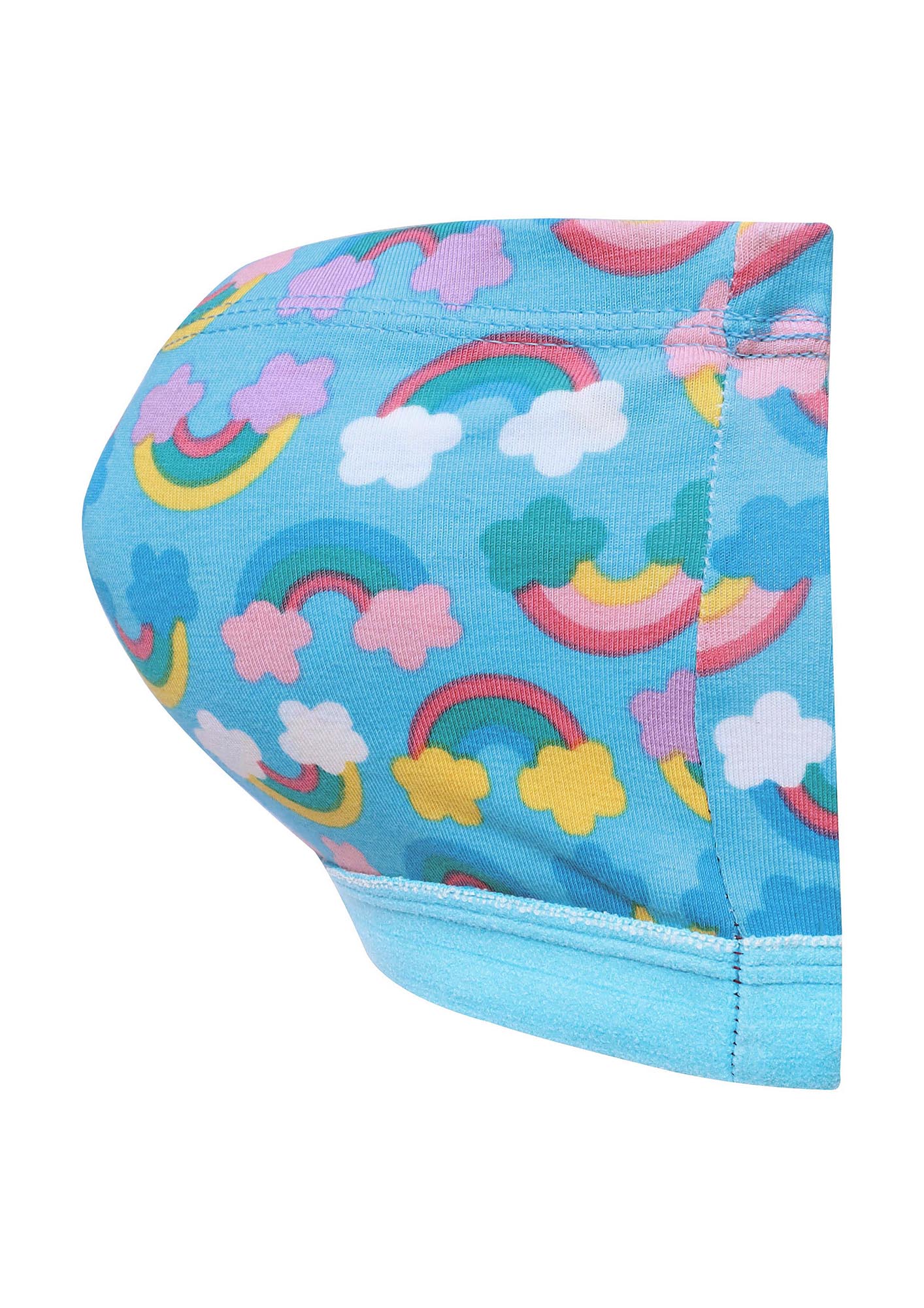 D'chica Essentials Assorted Double-Layer Cotton Strapless Bras | Non-Padded Tube Tops | Rainbow Print Bra|Color Blue| Dchica Fashion Lifestyle