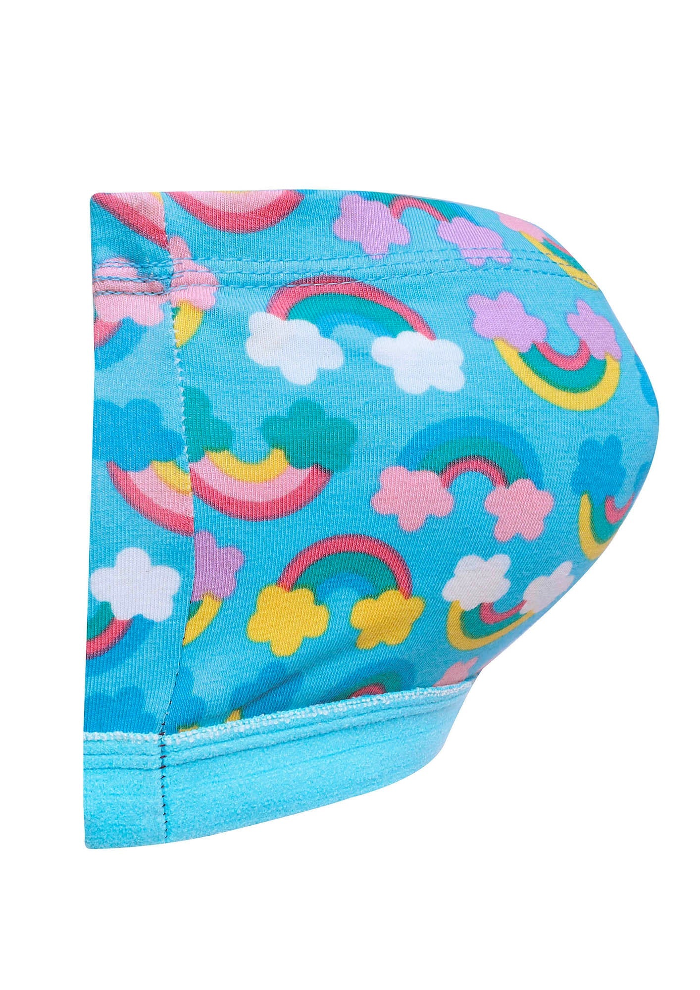 D'chica Essentials Assorted Double-Layer Cotton Strapless Bras | Non-Padded Tube Tops | Rainbow Print Bra|Color Blue| Dchica Fashion Lifestyle