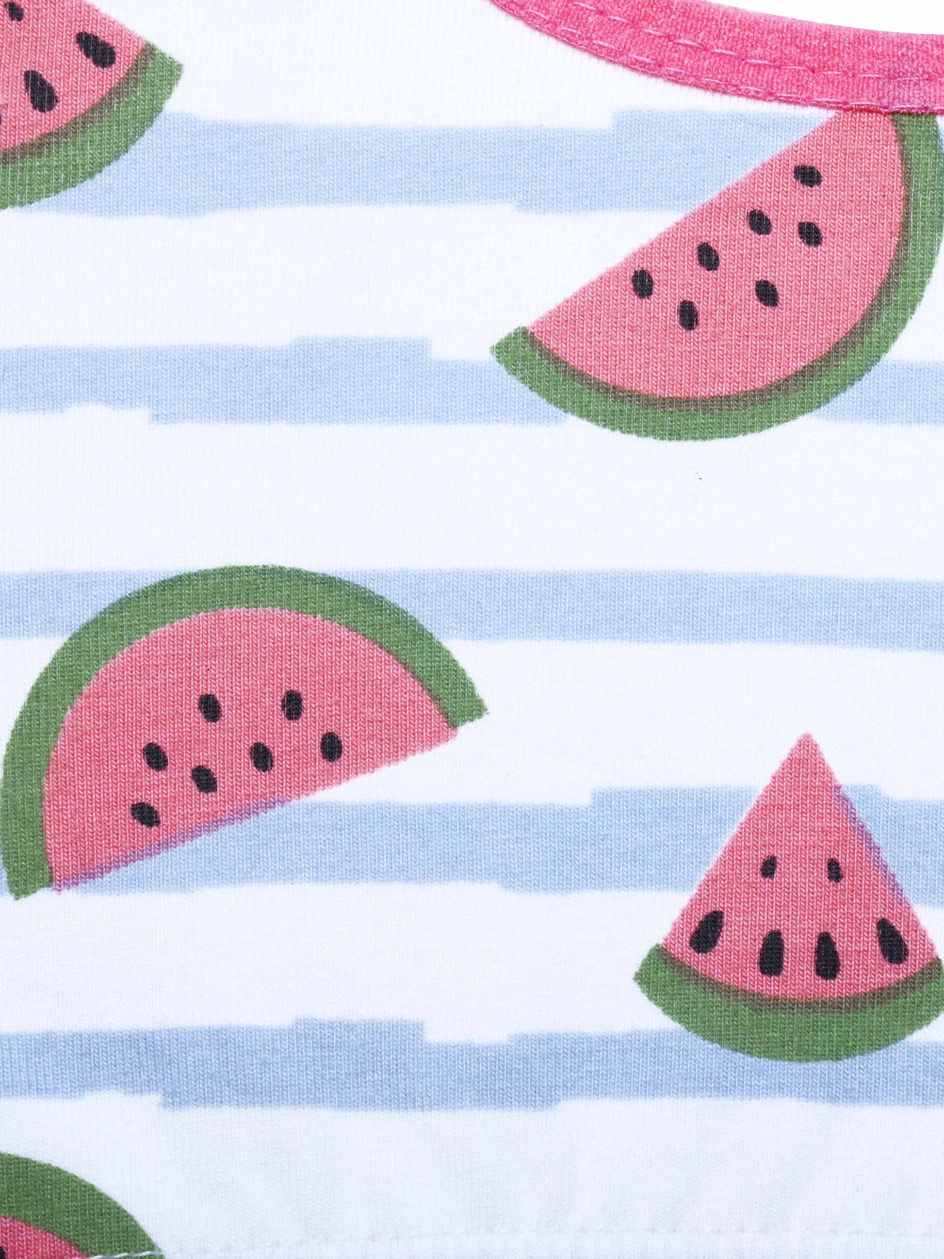 D'chica Essentials Assorted Double-Layer Broad Strap Cotton Sports Bra | Non-Padded Beginner Bra | Printed Design|Color White| Dchica Fashion Lifestyle