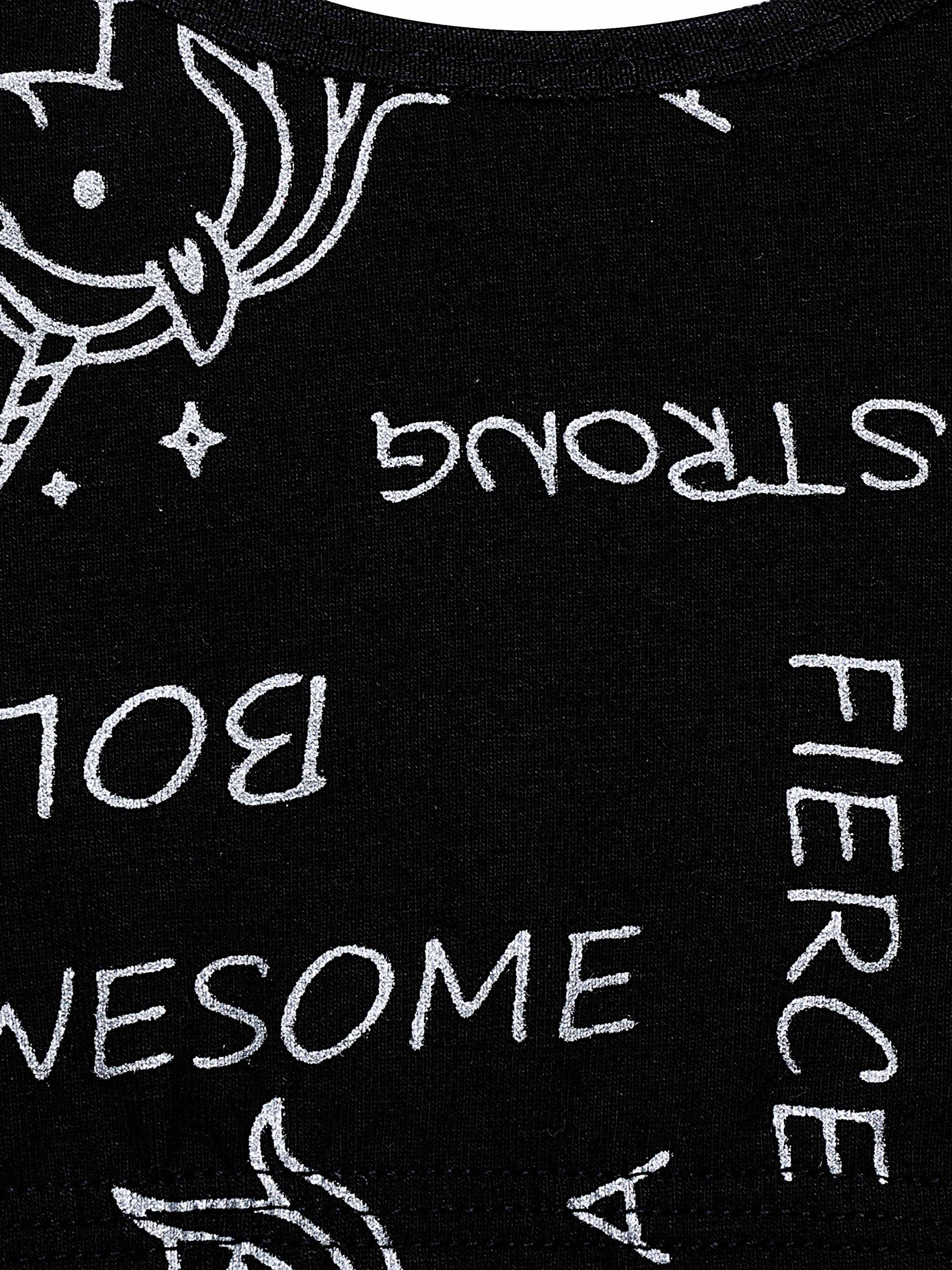 D'chica Essentials Assorted Double-layer Broad Strap Cotton Athletic Bra | Non Padded Beginner Bra | Printed Bra| Color Black| Dchica Fashion Lifestyle