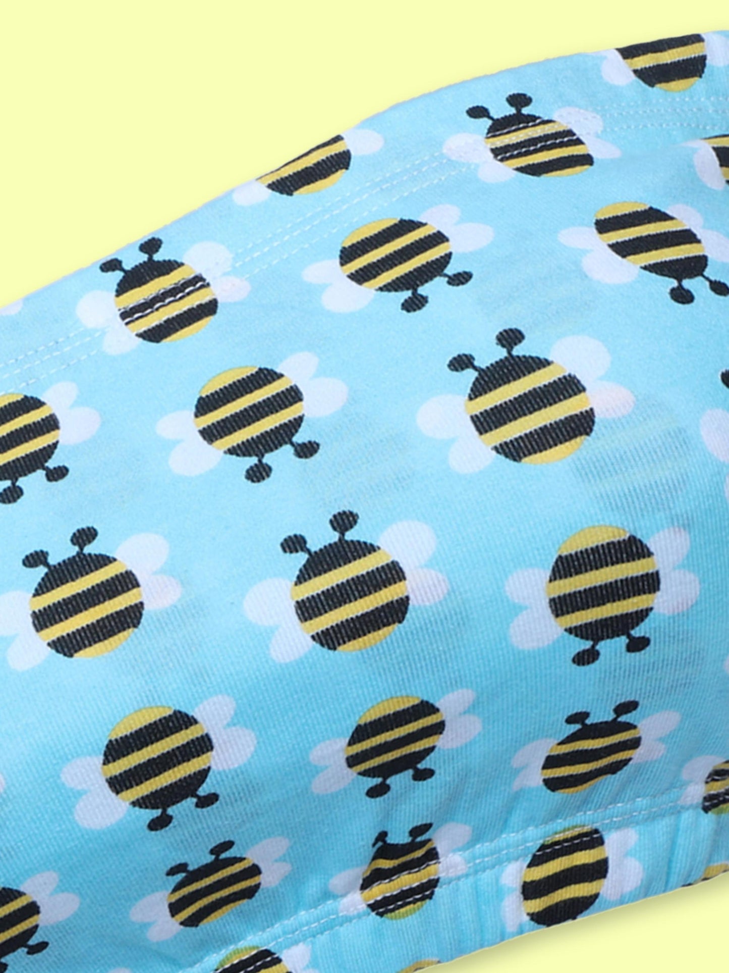 D'chica Essentials Assorted Double-Layer Cotton colour(Blue) Tube Bra | Non-Padded Tube Top | Blue Bee Print Dchica Fashion Lifestyle