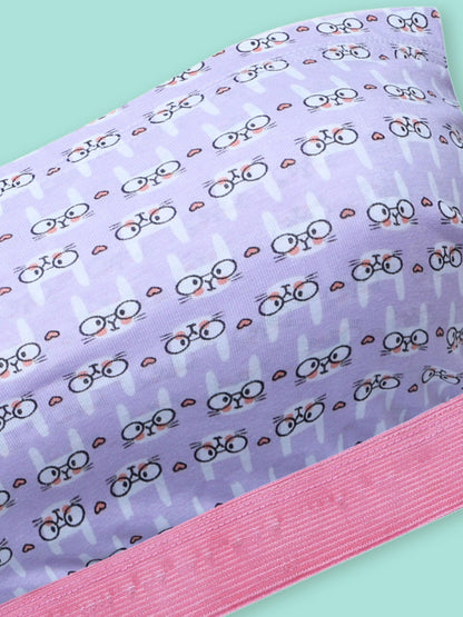 D'chica Essentials Assorted Double-Layer colour (Purple) Cotton Tube Bra | Non-Padded Tube Top | Bunny Print Bra Dchica Fashion Lifestyle