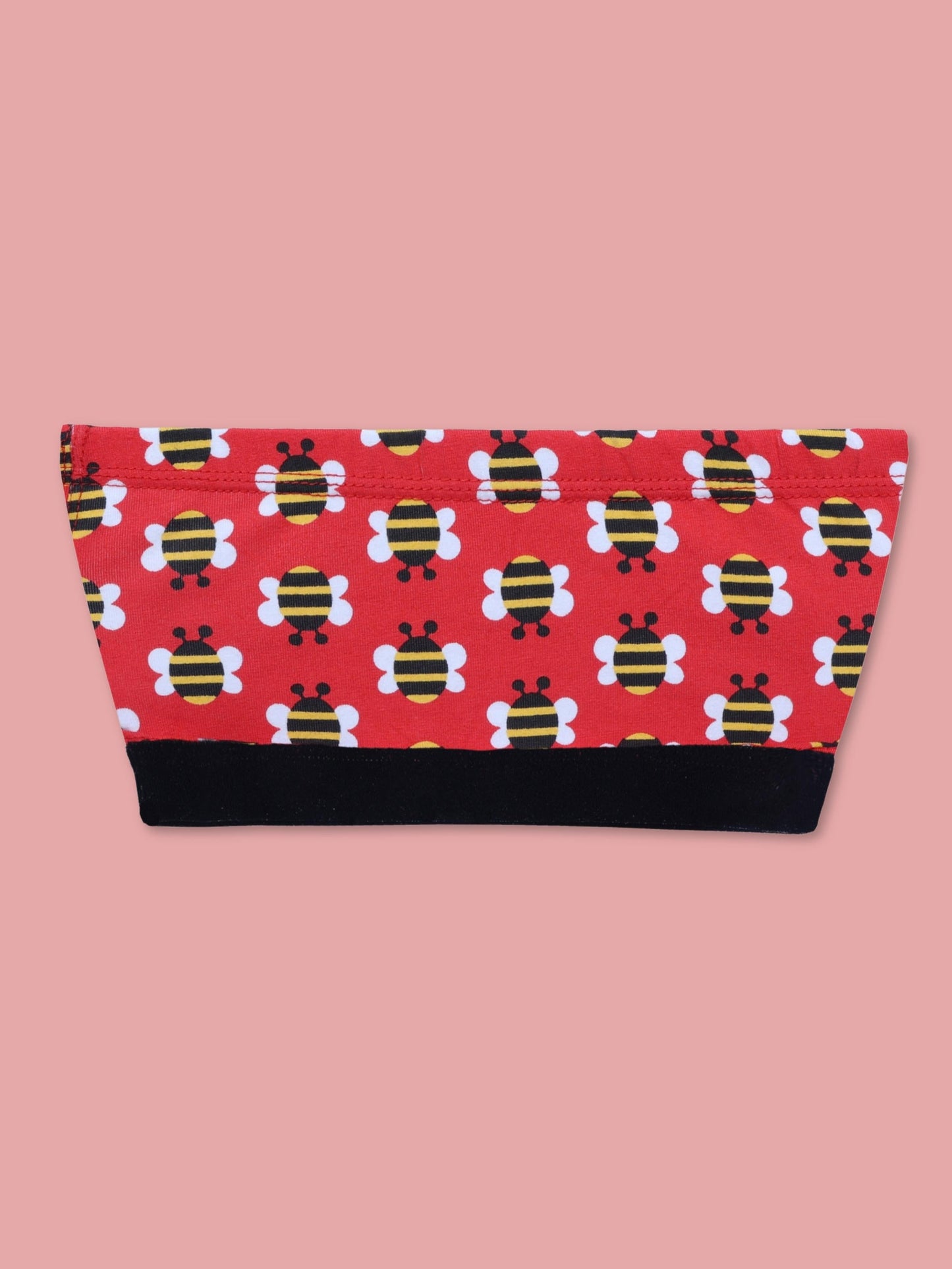 D'chica Essentials Assorted Double-Layer colour(Red) Cotton Tube Bra | Non-Padded Tube Top | Red Bee Print Dchica Fashion Lifestyle