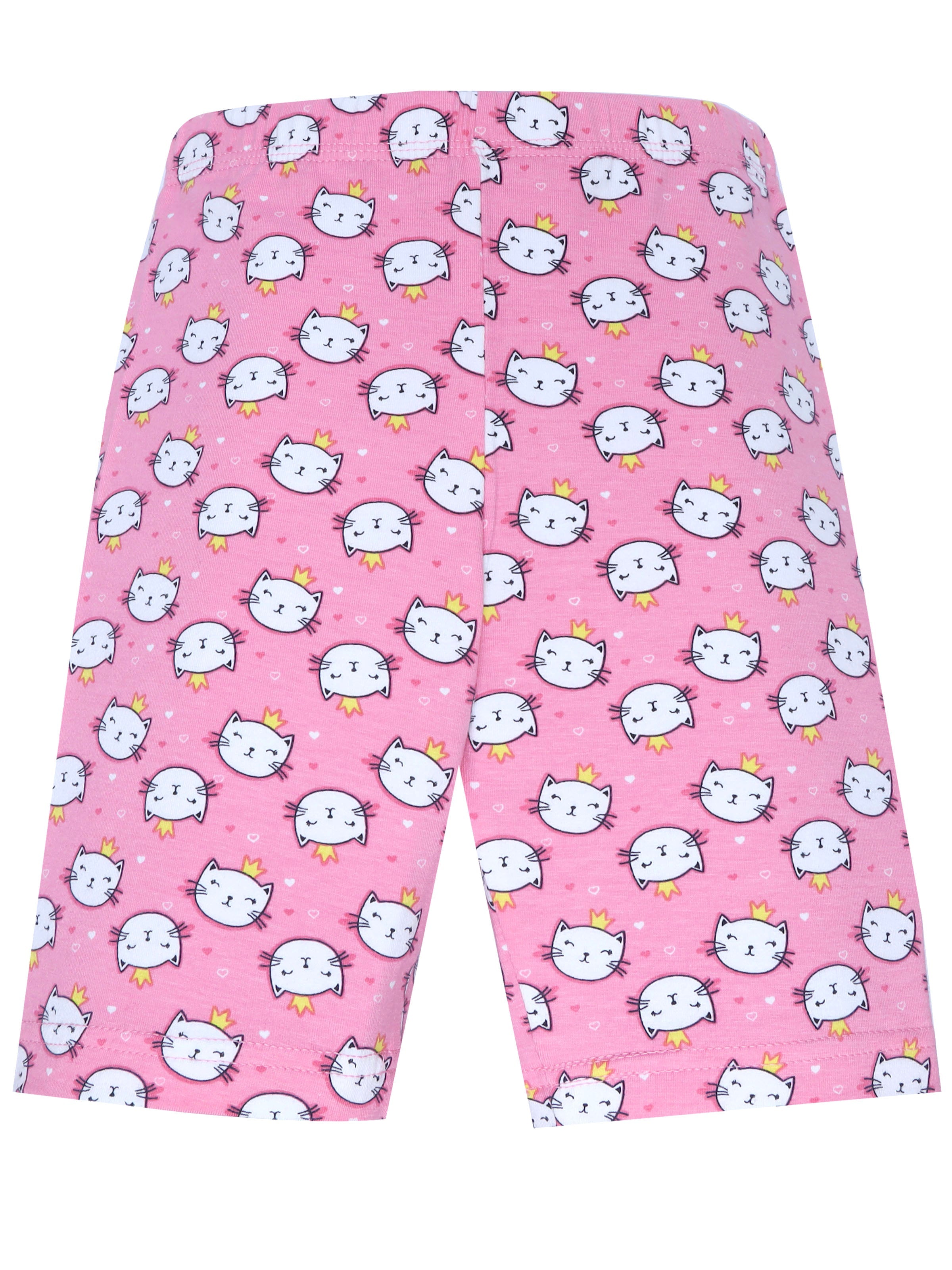 D'chica Essentials Assorted Kitty Print Cycling Shorts colour(pink) – Cute, Comfortable, and Fun! Dchica Fashion Lifestyle