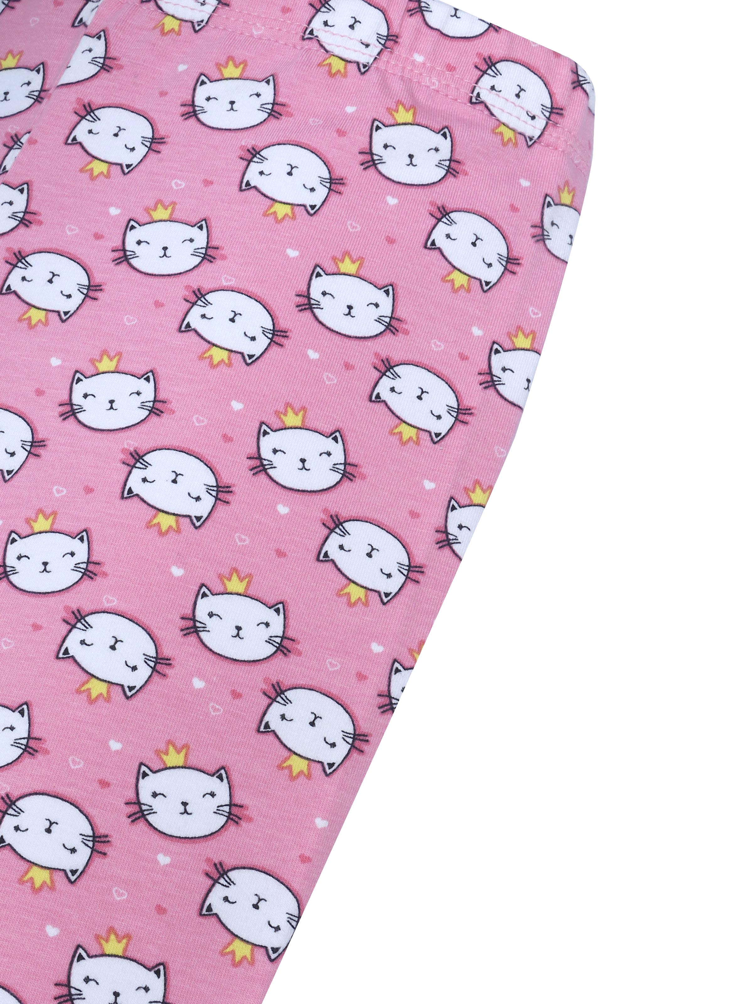 D'chica Essentials Assorted Kitty Print Cycling Shorts colour(pink) – Cute, Comfortable, and Fun! Dchica Fashion Lifestyle