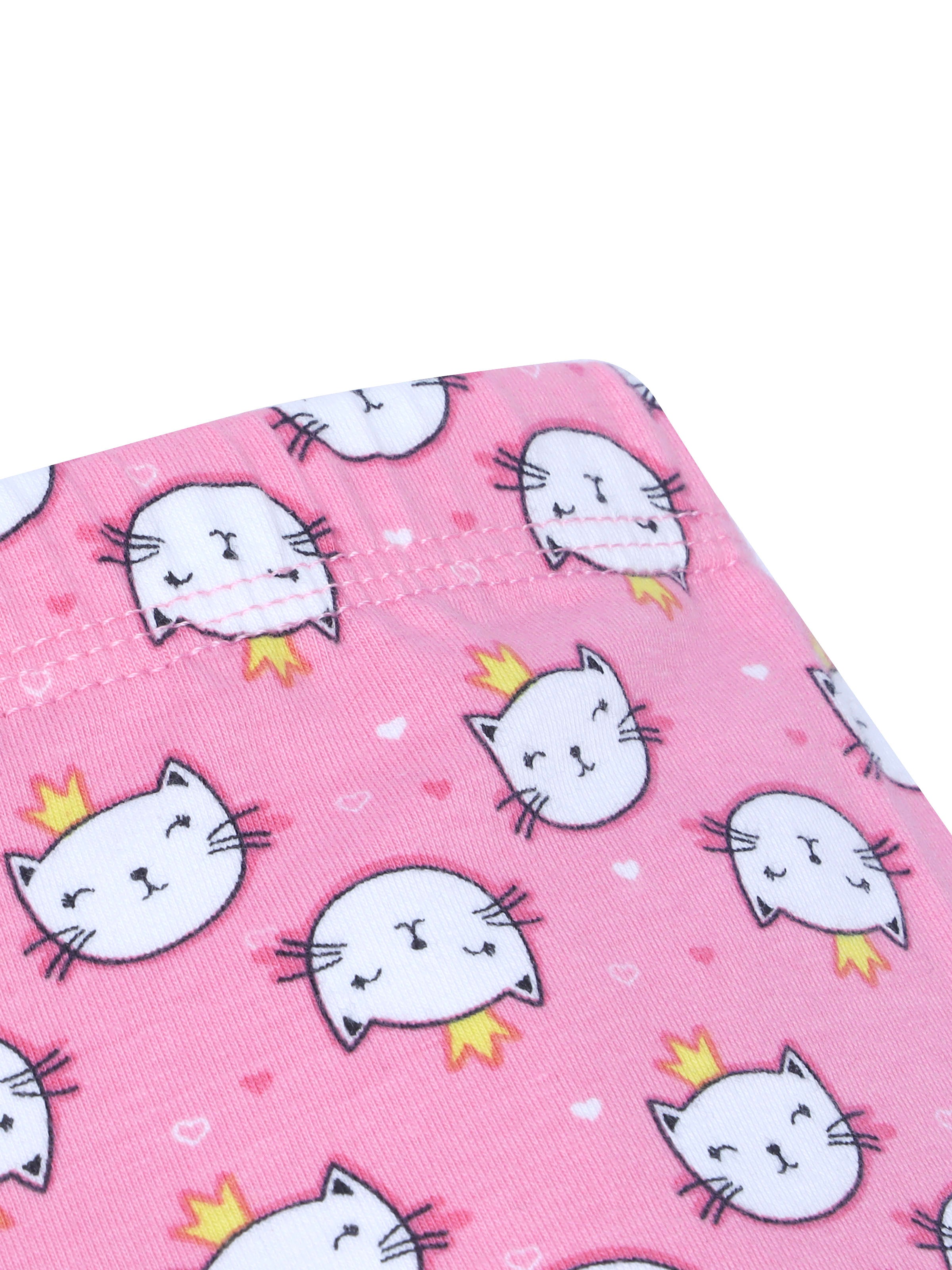 D'chica Essentials Assorted Kitty Print Cycling Shorts colour(pink) – Cute, Comfortable, and Fun! Dchica Fashion Lifestyle