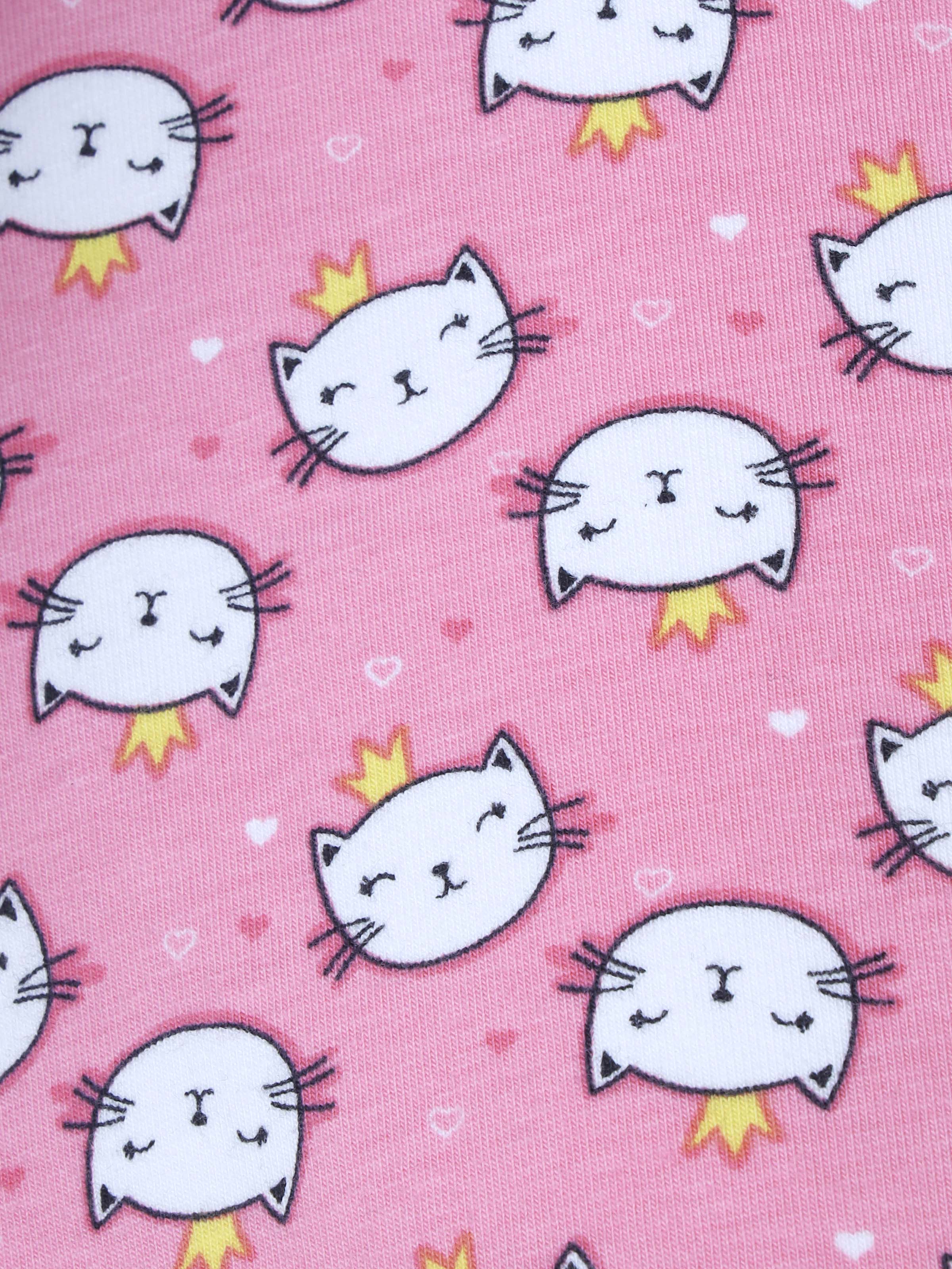 D'chica Essentials Assorted Kitty Print Cycling Shorts colour(pink) – Cute, Comfortable, and Fun! Dchica Fashion Lifestyle