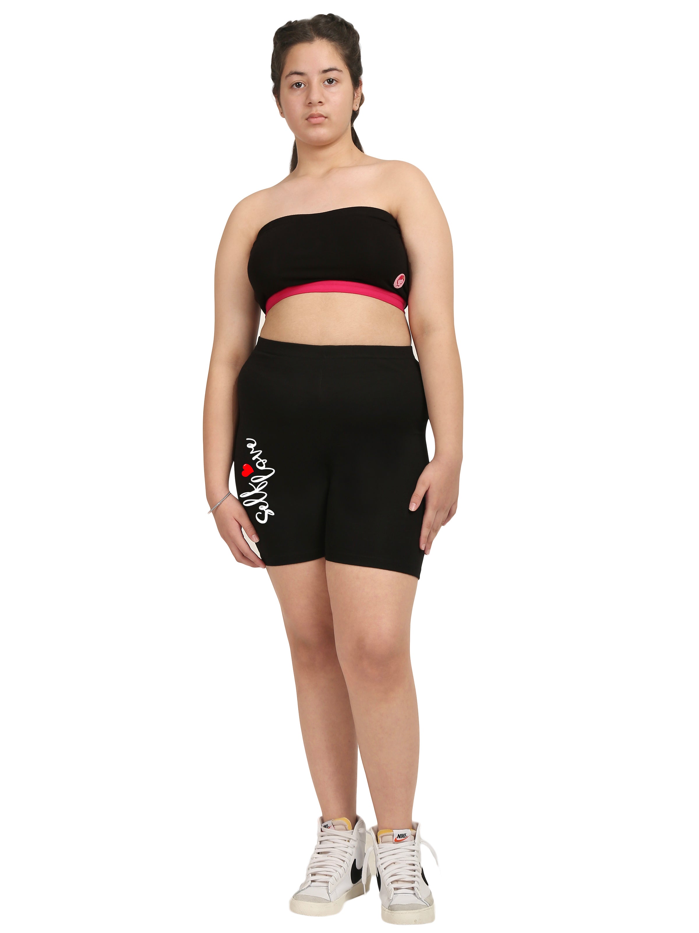 D'chica Essentials Assorted Solid Black Lycra Cycling Shorts – Stylish Comfort for Every Move! | Color (Black) Dchica Fashion Lifestyle