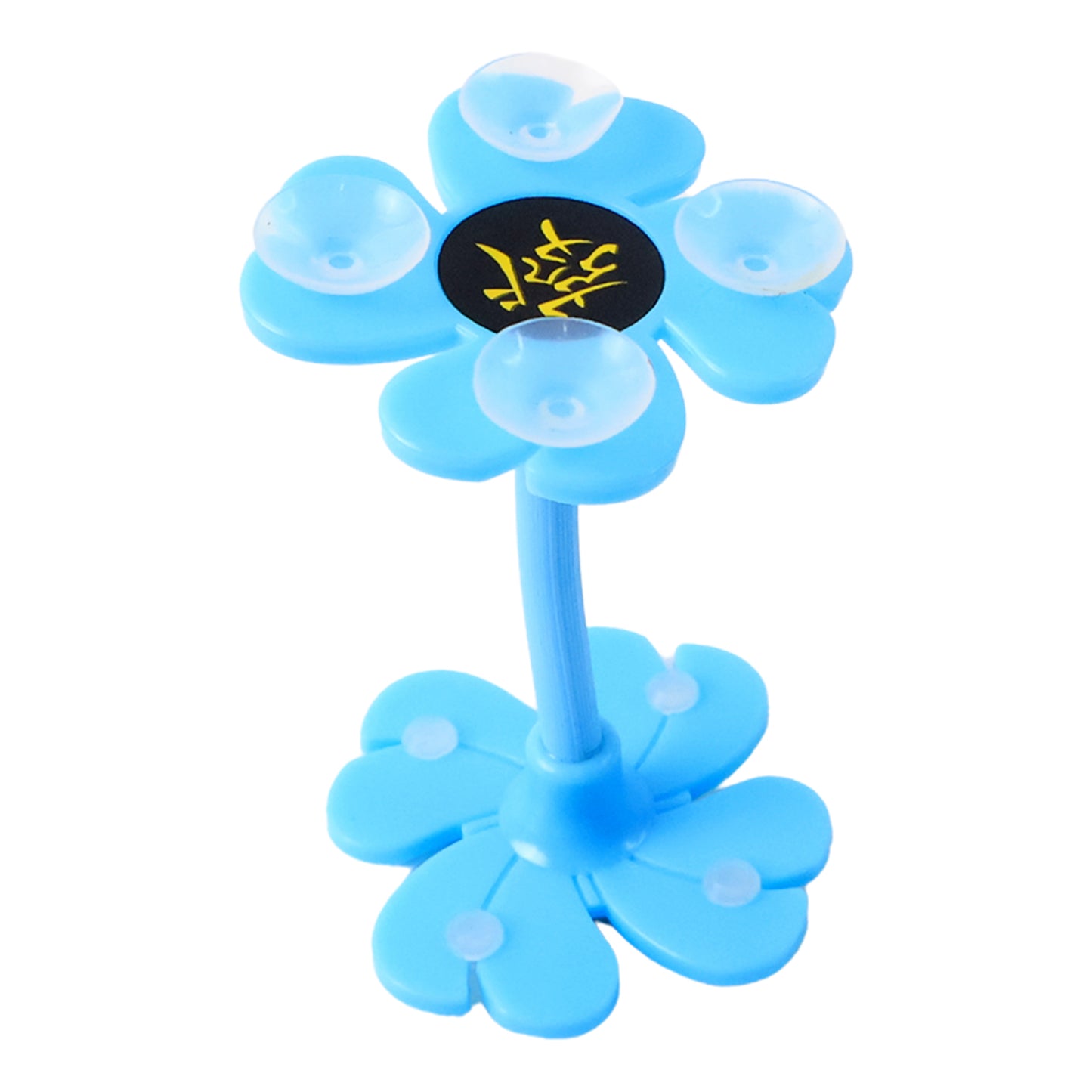 360 Rotatable Flower Shape Cellphone Holder Car  Mount Sucker Stand (Multicolored With Box))