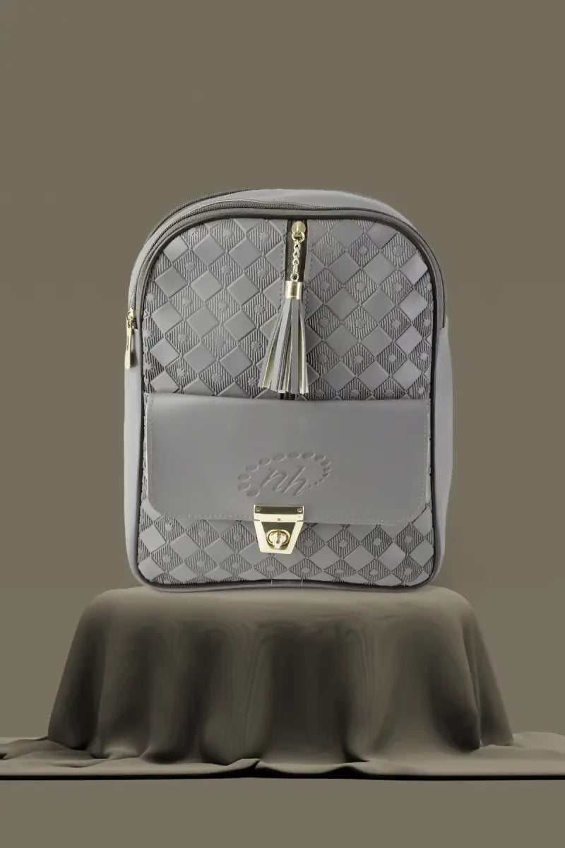 Trendy Casual Backpack for Girls - Dark Grey