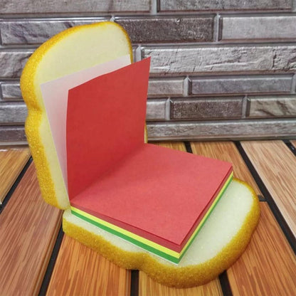 Sandwich-Shaped Sticky Notepad Colorful & Quirky Mini Memo Pads