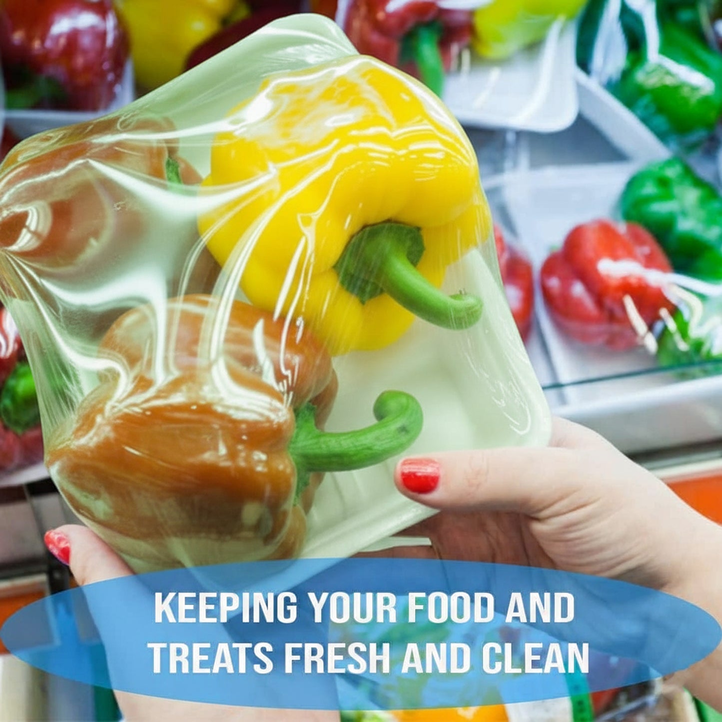 Freshee Biodegradable Cling Film Roll Length 30 Metre Width 300mm (Kitchen Stretch Wrap)