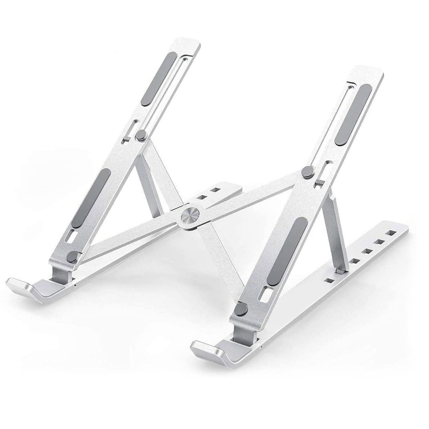 Adjustable Metal Laptop Stand – Portable Riser for Desk, Tablet & Phone
