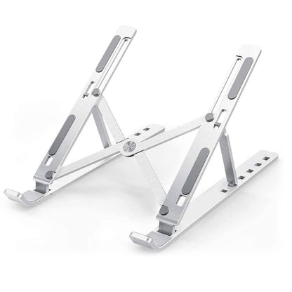 Adjustable Metal Laptop Stand – Portable Riser for Desk, Tablet & Phone