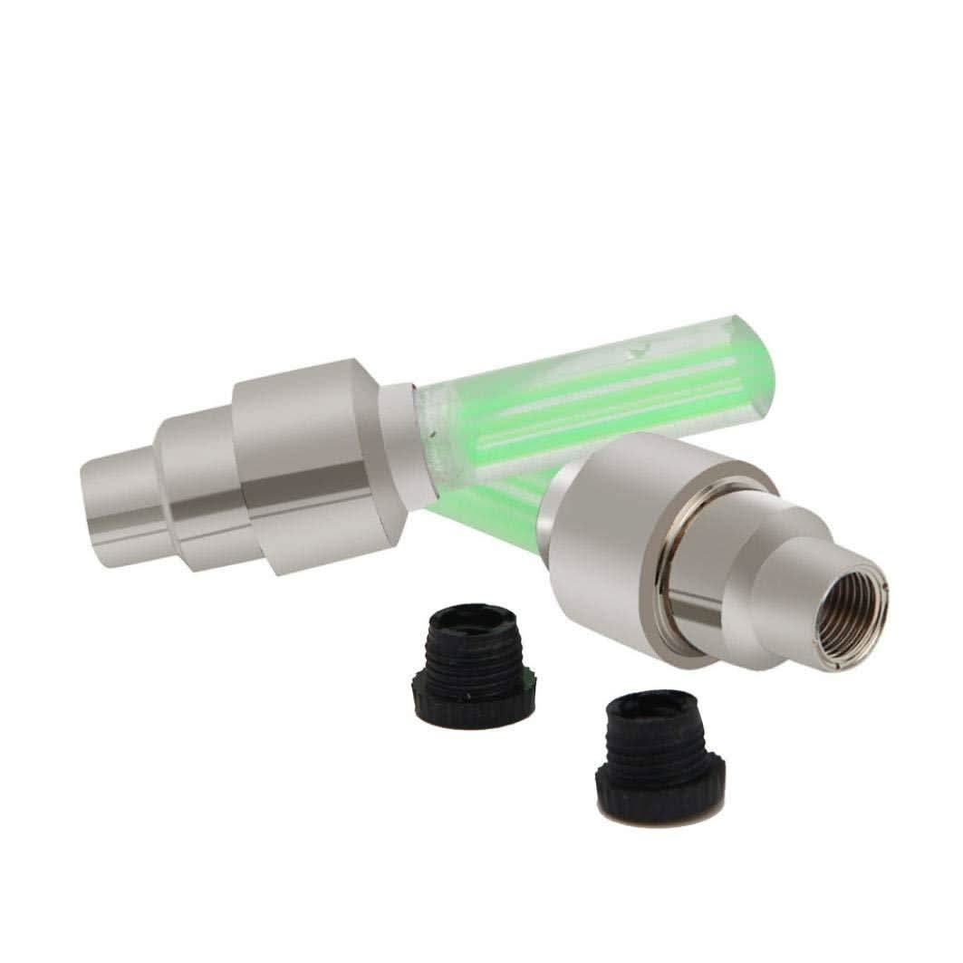 Led Flash Light Lamp Tyre Wheel Valve Sealing Caps (2 pcs ) HP DD