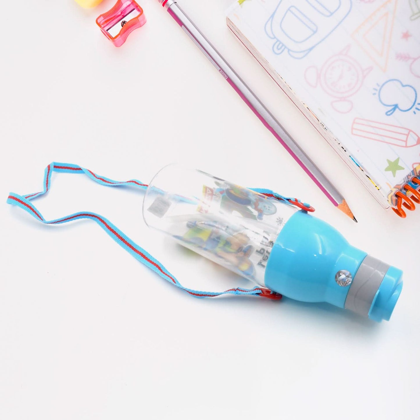 800ml Leak-Proof Plastic Water Bottle with Straw