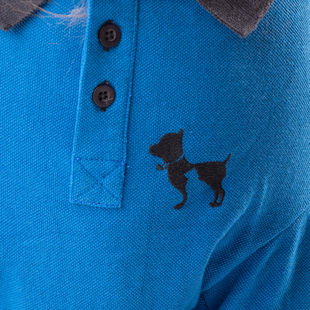 HUFT Polo T-Shirt For Dog - Blue - Heads Up For Tails