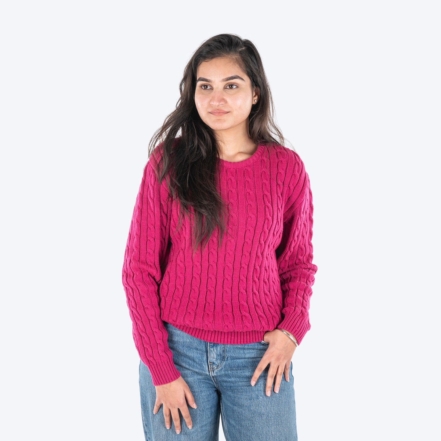 HUFT Twinning Classic Sweater For Hoomans - Orchid Flower Pink - Heads Up For Tails