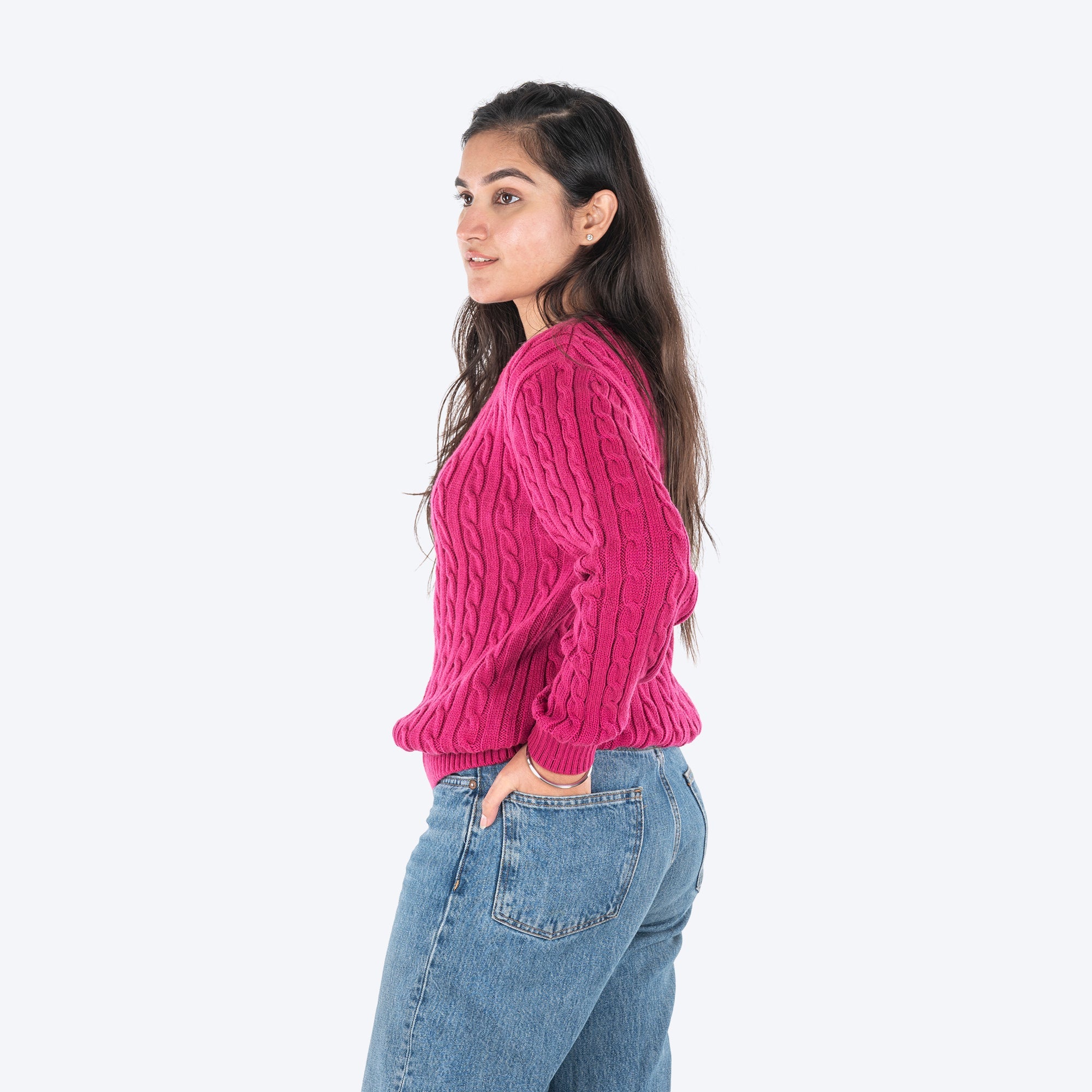 HUFT Twinning Classic Sweater For Hoomans - Orchid Flower Pink - Heads Up For Tails