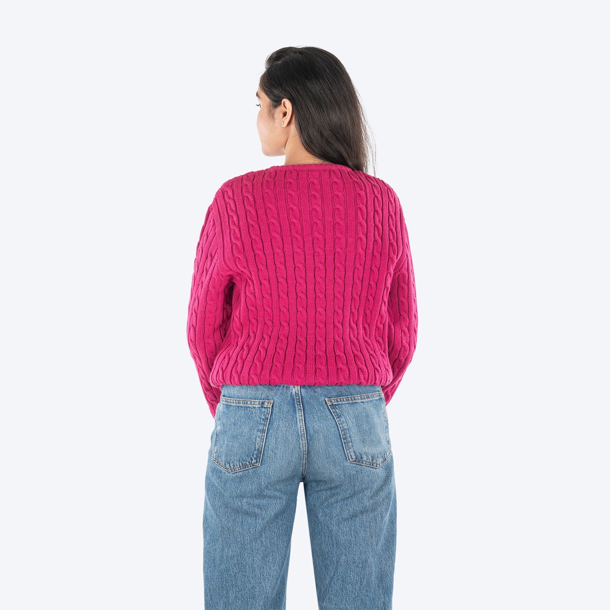 HUFT Twinning Classic Sweater For Hoomans - Orchid Flower Pink - Heads Up For Tails