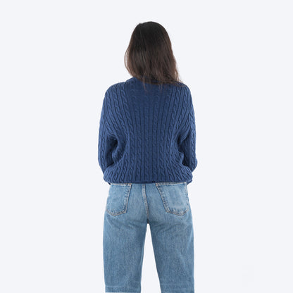 HUFT Twinning Classic Sweater For Hoomans - Lazuli Blue - Heads Up For Tails