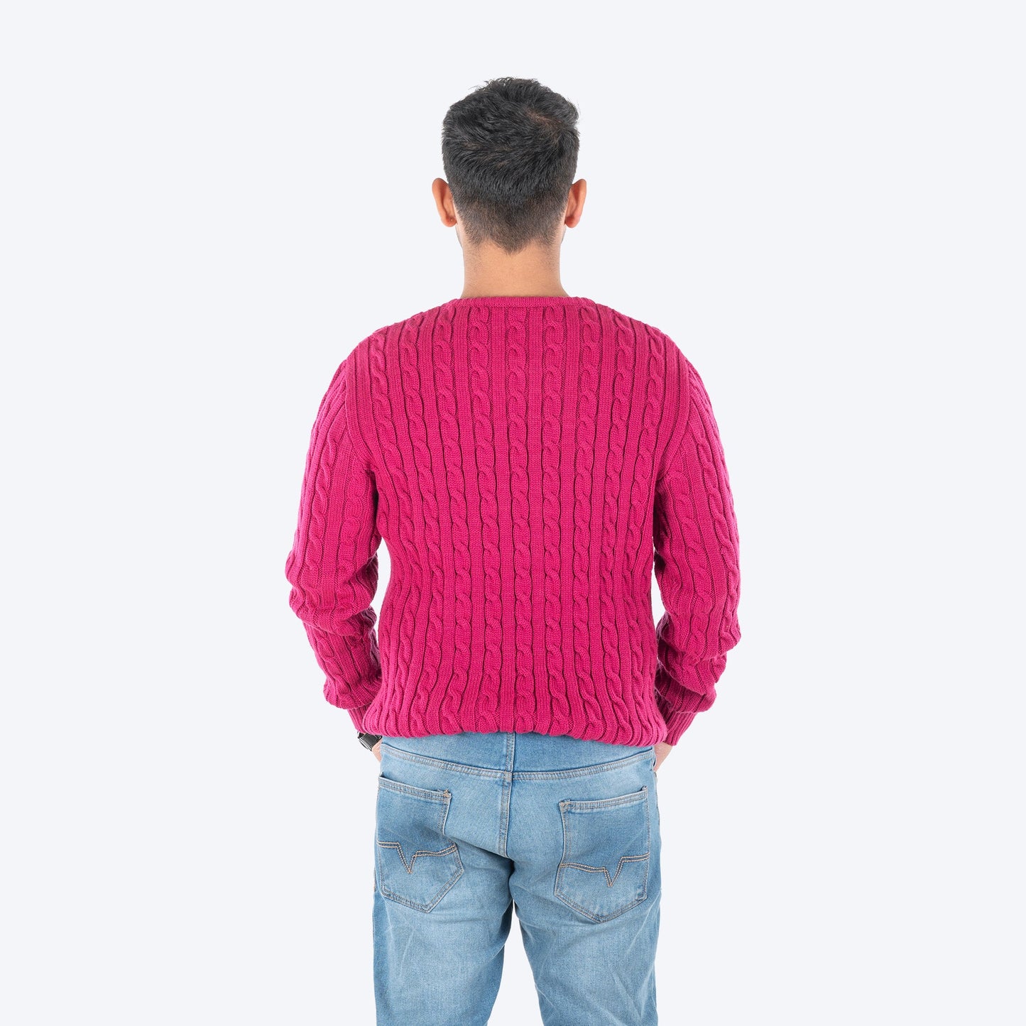 HUFT Twinning Classic Sweater For Hoomans - Orchid Flower Pink - Heads Up For Tails