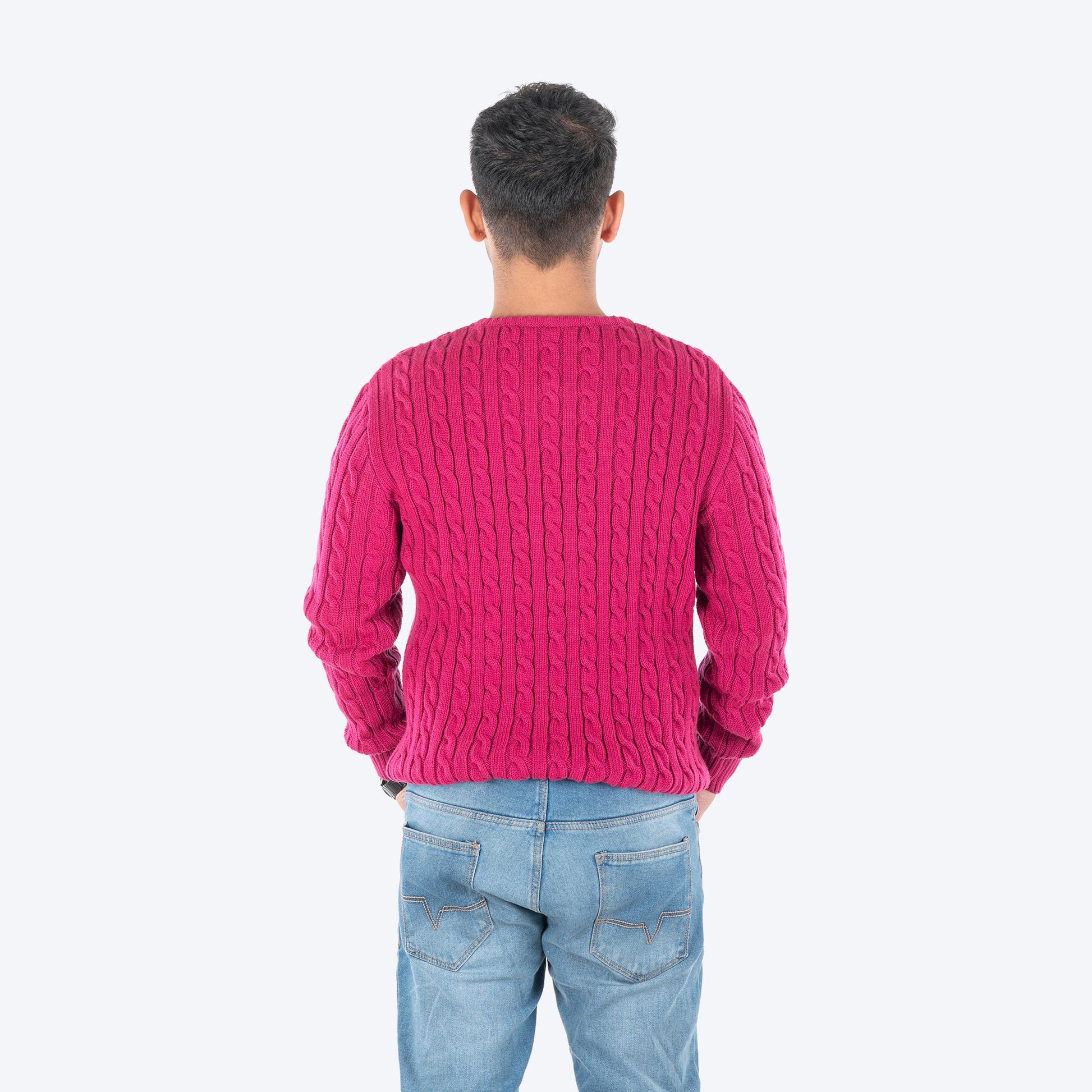 HUFT Twinning Classic Sweater For Hoomans - Orchid Flower Pink - Heads Up For Tails