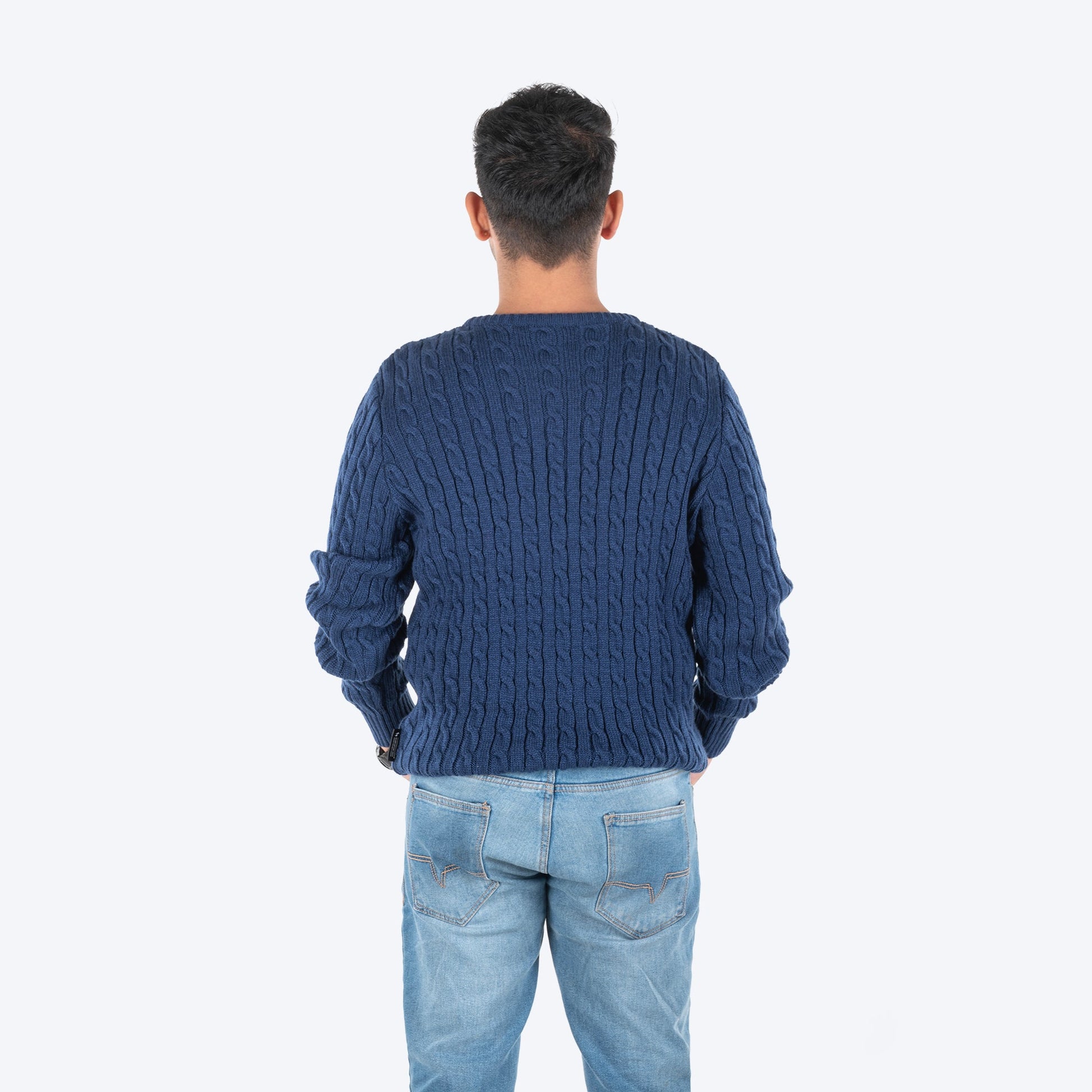 HUFT Twinning Classic Sweater For Hoomans - Lazuli Blue - Heads Up For Tails