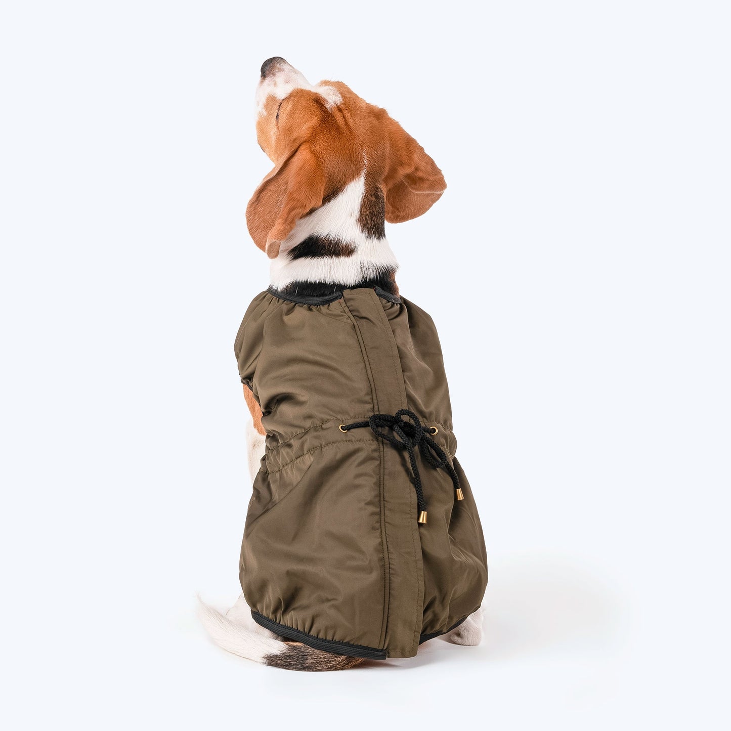 HUFT Inside Out Reversible Dog Jacket - Olive Green/Red - Heads Up For Tails