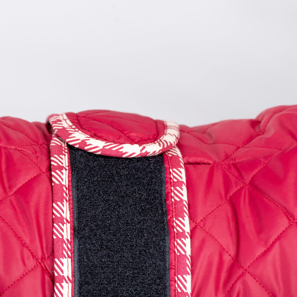 HUFT Grrberry Quilted Dog Jacket- Burnt Red - Heads Up For Tails