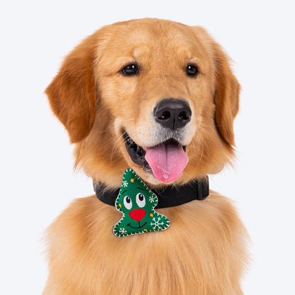 HUFT Goofy Xmas Tree Dog Collar Insert (Green) - Heads Up For Tails