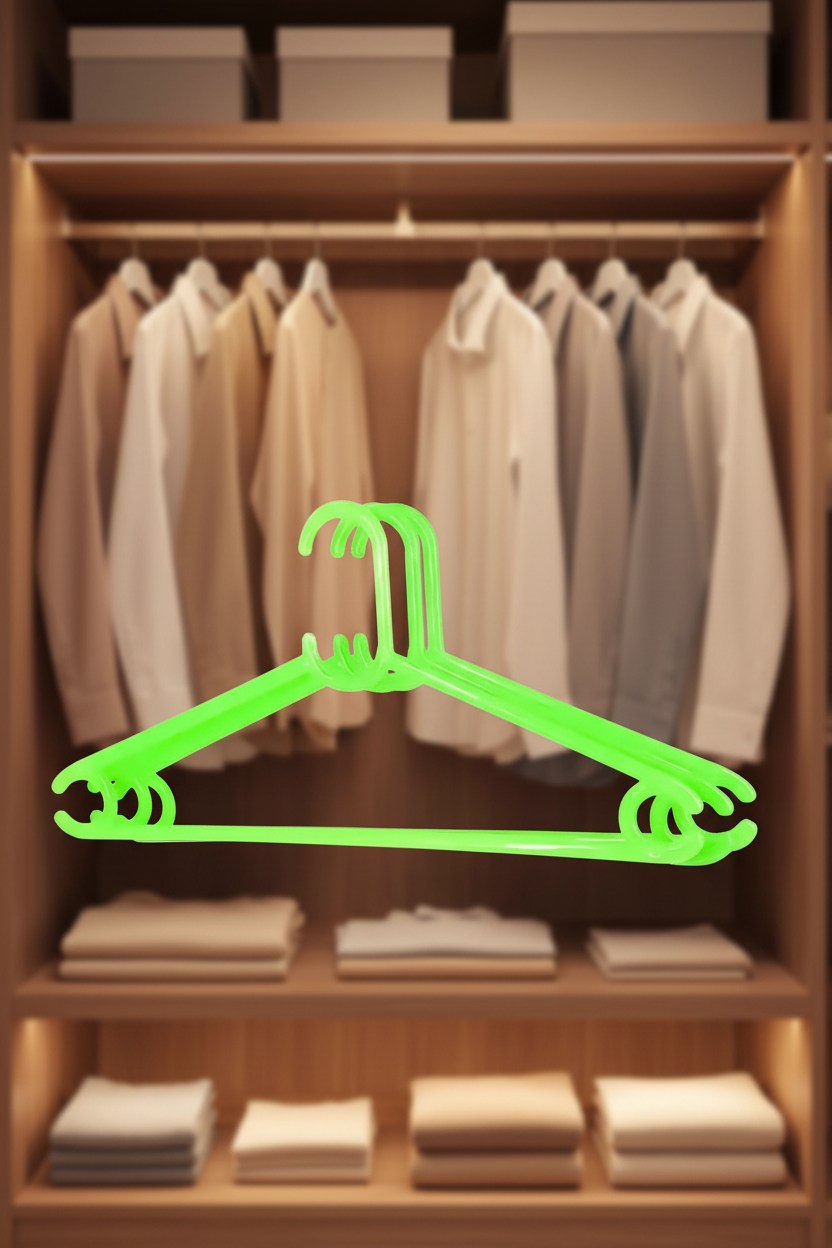 Modi - Plastic Cloth Hanger Set - 3 Pcs SUPER