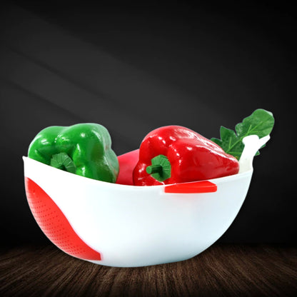 Plastic Rice Pulses Fruits Vegetable Noodles Pasta Washing Bowl And Strainer