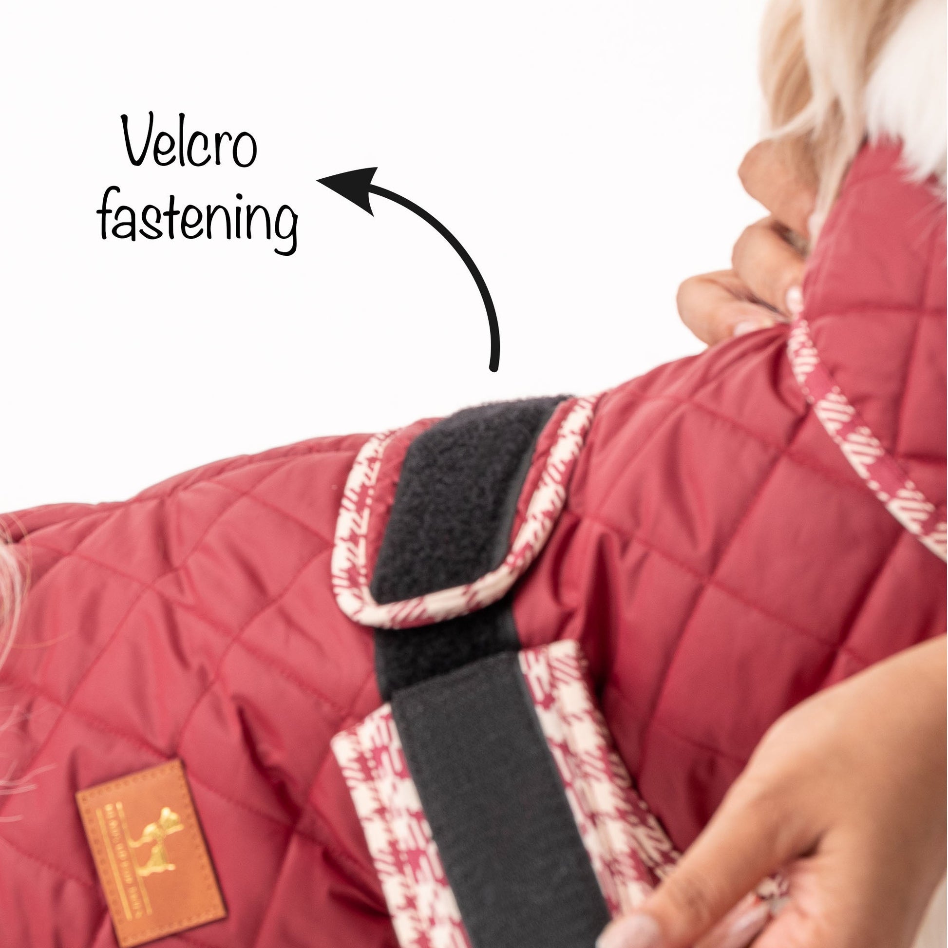 HUFT Grrberry Quilted Dog Jacket- Burnt Red - Heads Up For Tails