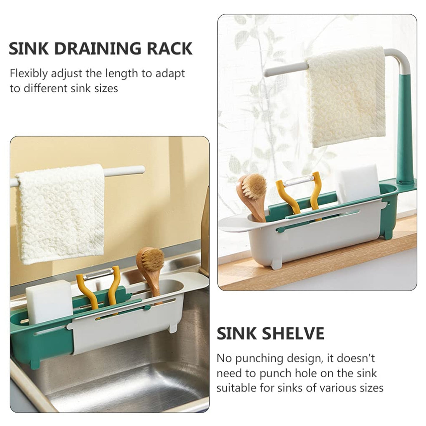 Expandable Kitchen Drying Basket Rack For Kitchen Use