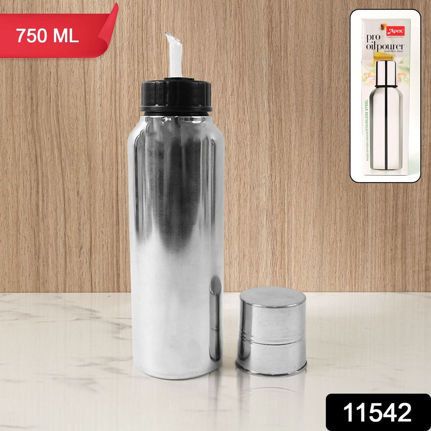 Apex Pro Stainless Steel Oil Pourer  750ml (1 Pc)