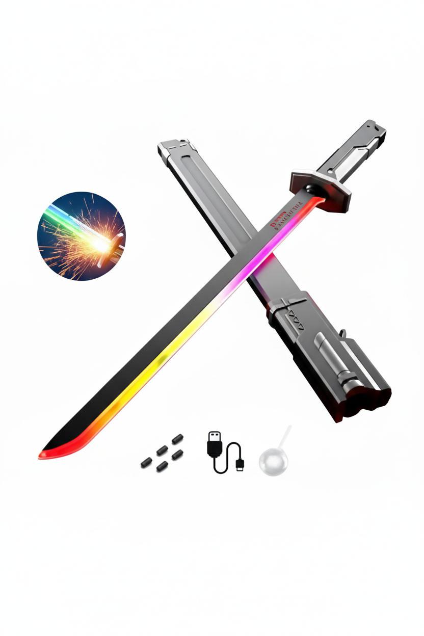 RGB Light-Up Katana Sword (Cyberpunk Style LED Replica) SAHANA GIFTS & STATIONARY
