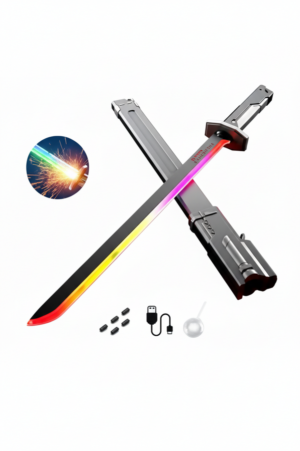 RGB Light-Up Katana Sword (Cyberpunk Style LED Replica) SAHANA GIFTS & STATIONARY