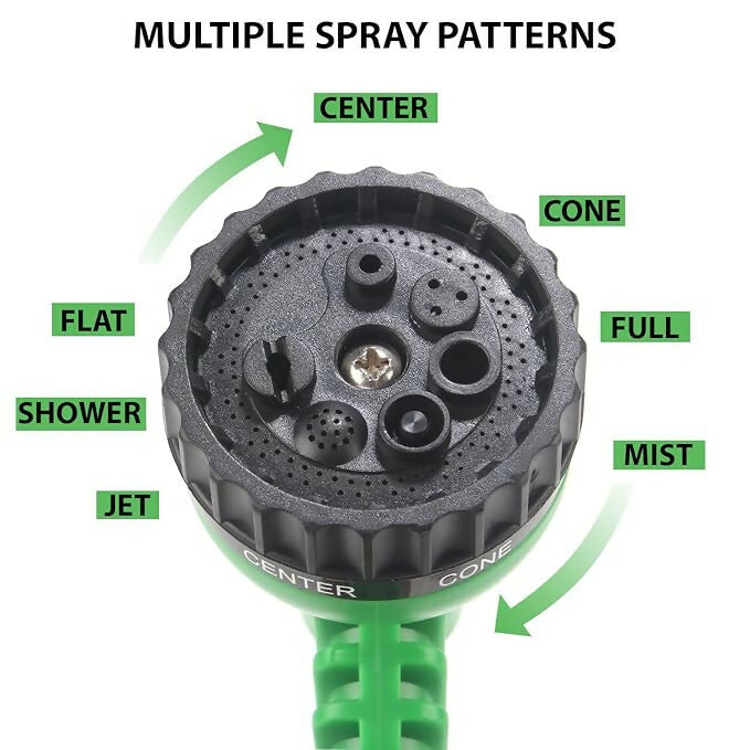 Multispace 7 Pattern High Pressure Garden Hose Nozzle Water Spray Gun Plastic