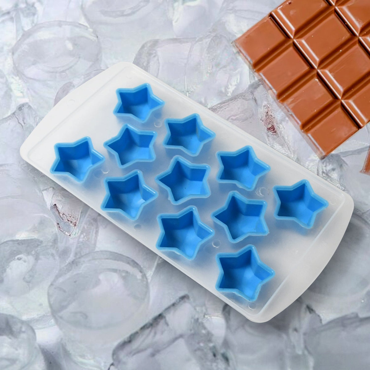 Silicone Mold Ice Cube Tray Creative Sweet Multi Type Ice Tray Buckets Ice Cube Trays Multi Fruit Shape Ice Tray (1 Pc) HP DD