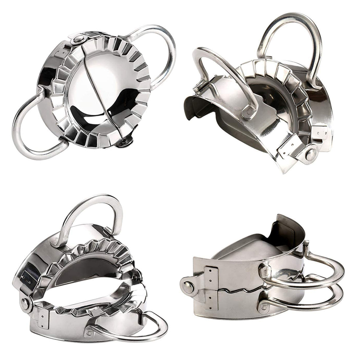 Stainless Steel Dumpling Maker Dough Cutter Pie Mold Tool.