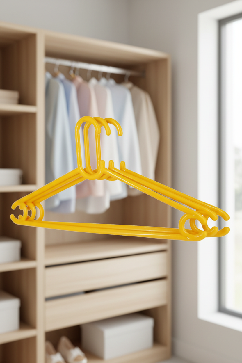 Modi - Plastic Cloth Hanger Set - 3 Pcs SUPER