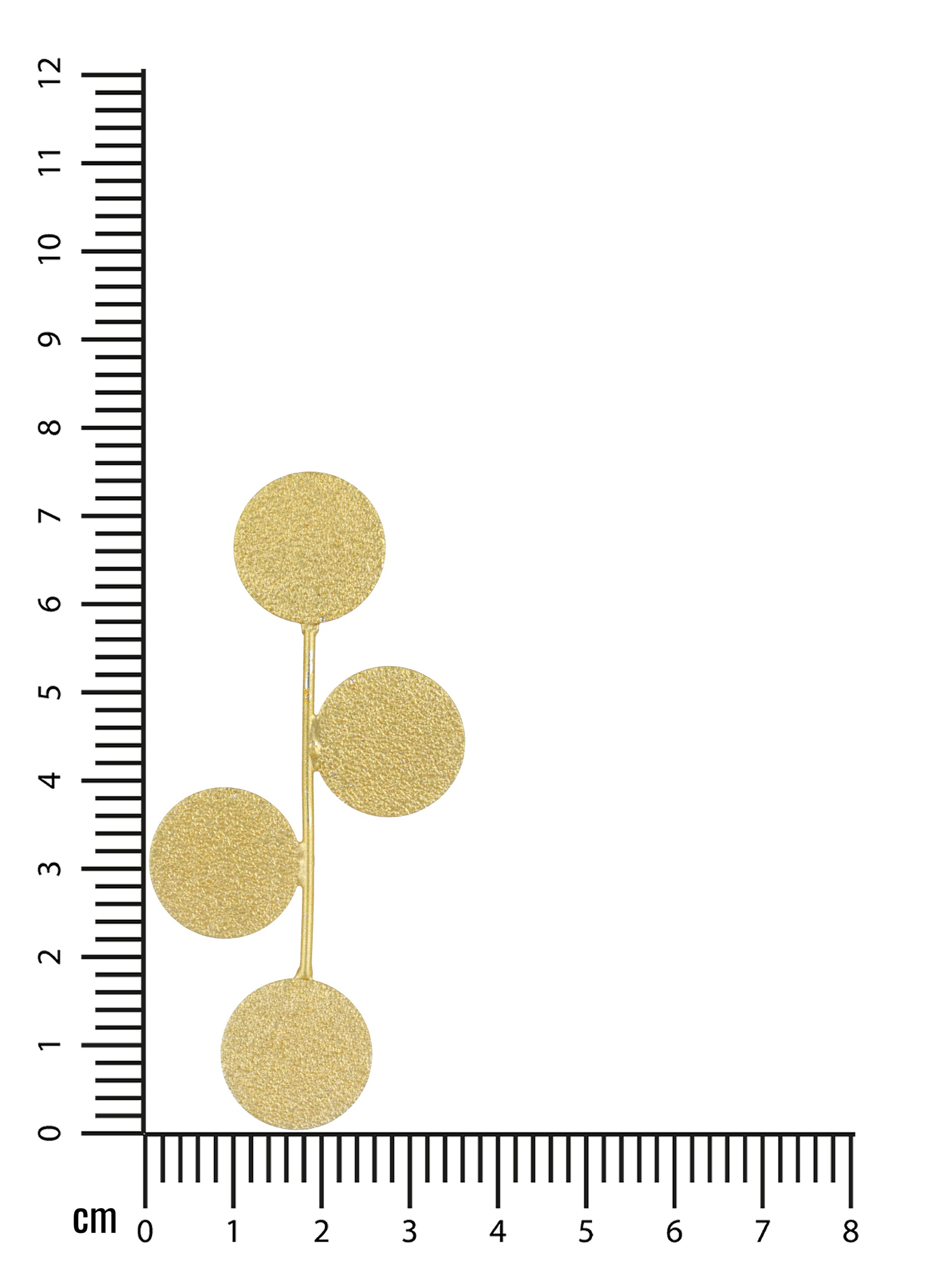 Gold-Plated Contemporary Drop Earrings