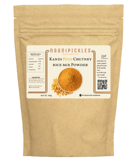 Traditional Andhra Kandi Podi (Chutney Powder), Homemade Style, Protein-Rich Lentil Spice Mix, Authentic Flavor, Ready to Eat JPS PRODUCTS (ACHSA)