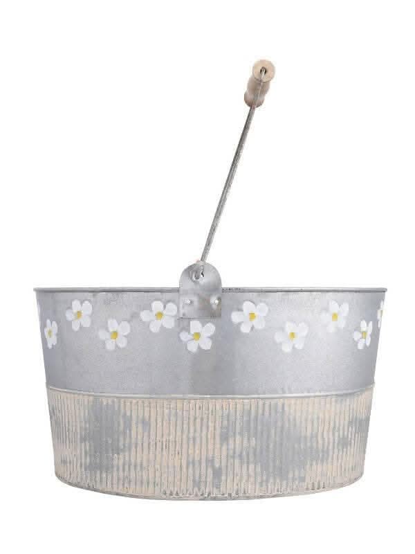 Oval Flower Embossed Tub - HalfPe