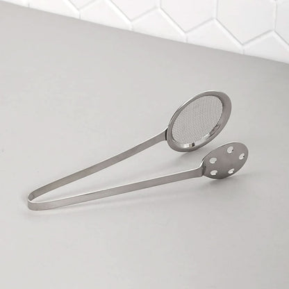 Apex Stainless Steel Skimmer Serving Tong – Durable Kitchen Tool for Safe Food Handling