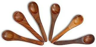 6 Mishri spoons wooden13