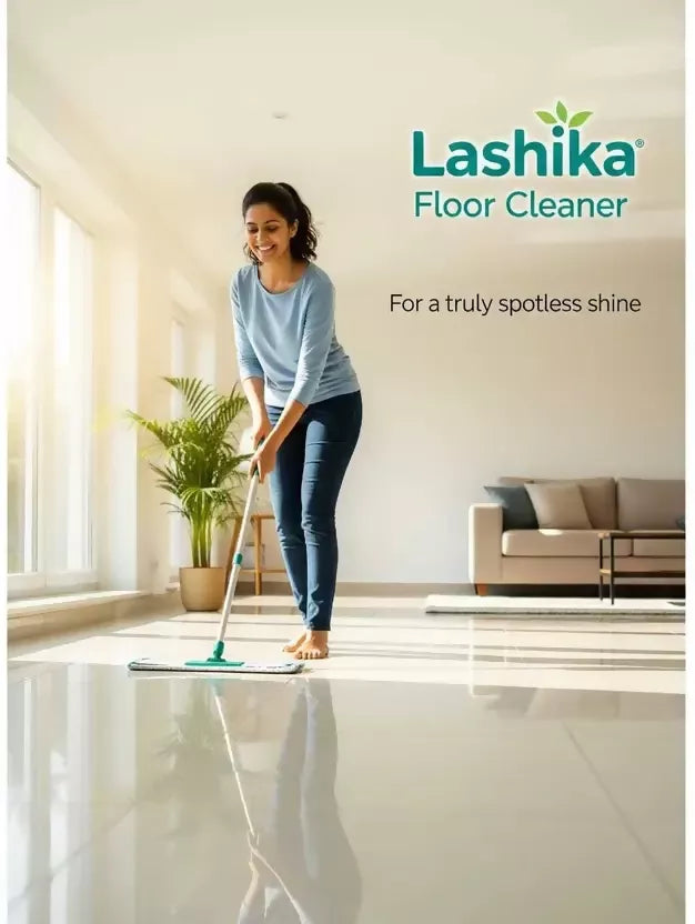 Lashika Herbal Floor Cleaner – Rose Fragrance with Powerful Herbal Cleaning (1 L) Mahathi Enterprises