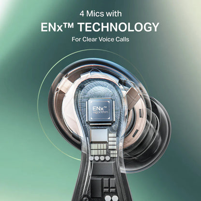 boAt Airdopes 313 TWS Earbuds – Bluetooth 5.4, Deep Bass - Carbon Black Halfpe Deals