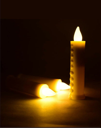 Eco-Friendly LED E-Candles for Christmas Decor (12-Pack)